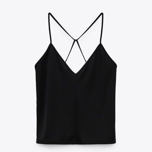 CROSSED STRAP TANK TOP